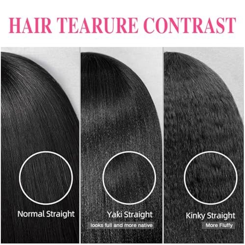 12″ Yaki Straight Clip-In Human Hair Extensions – 120g, 18 Clips, Low Shine, #1B