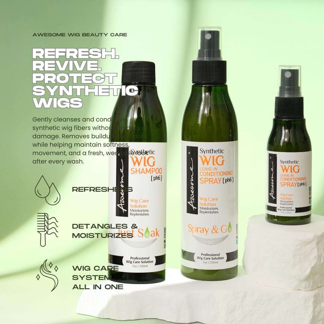 Awesome Synthetic Wig Leave-in Conditioning 2.3 Fl Oz (Pack of 1), Green