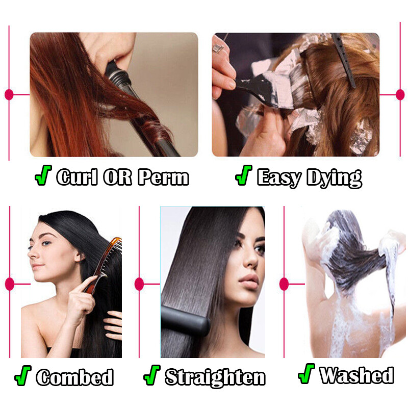Silky Soft 100% Human Hair Extensions Clip In REMY Full Head 8PCS Mix Blonde US