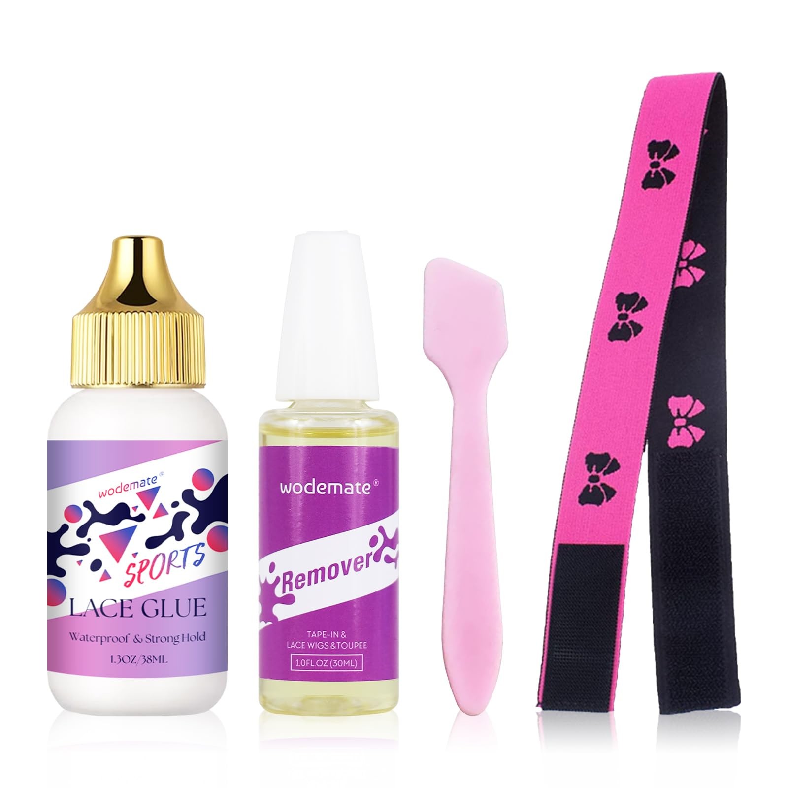 Lace Front Glue Kit for Wigs, Waterproof Hair Bonding Adhesive 1.3OZ Tape in …