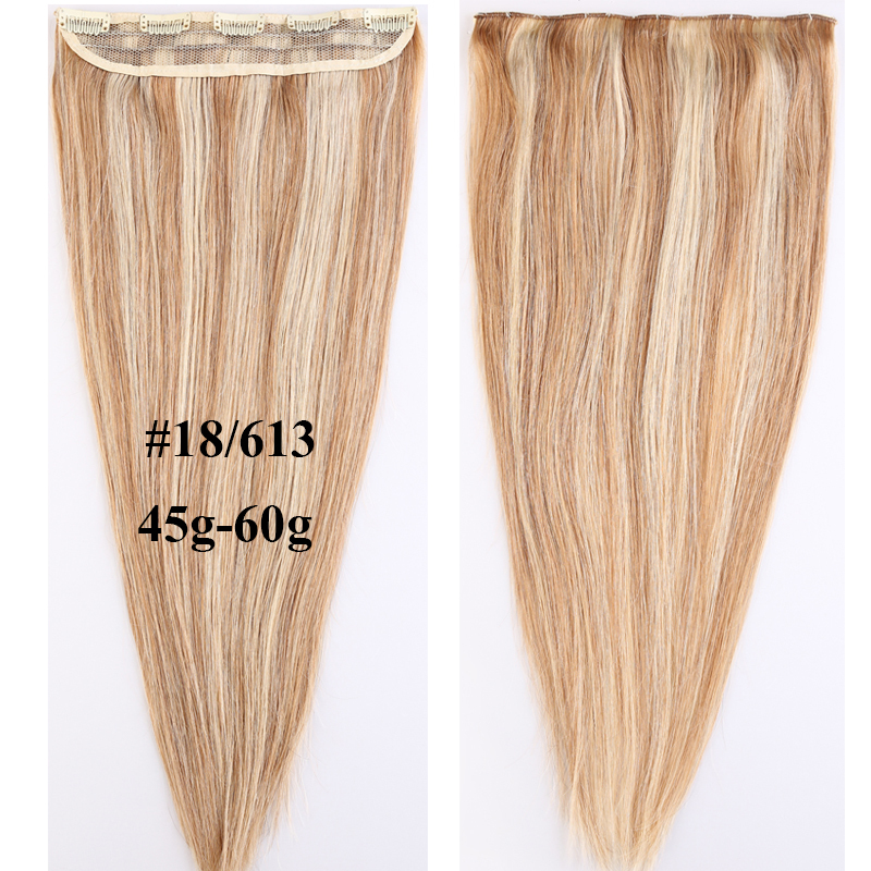 AAA+ One Piece Clip in Real Human Hair Extensions Remy hair Extension Weft B046