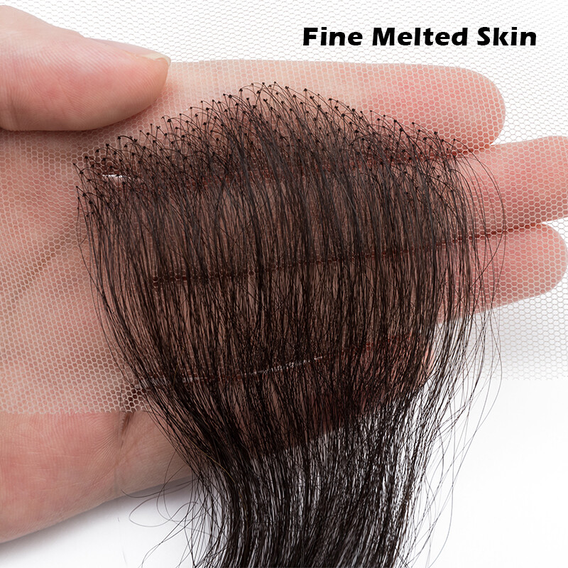 Swiss Lace Edges Baby Hair Stripes Pieces 100% Virgin Human Hair Extensions 2PCS