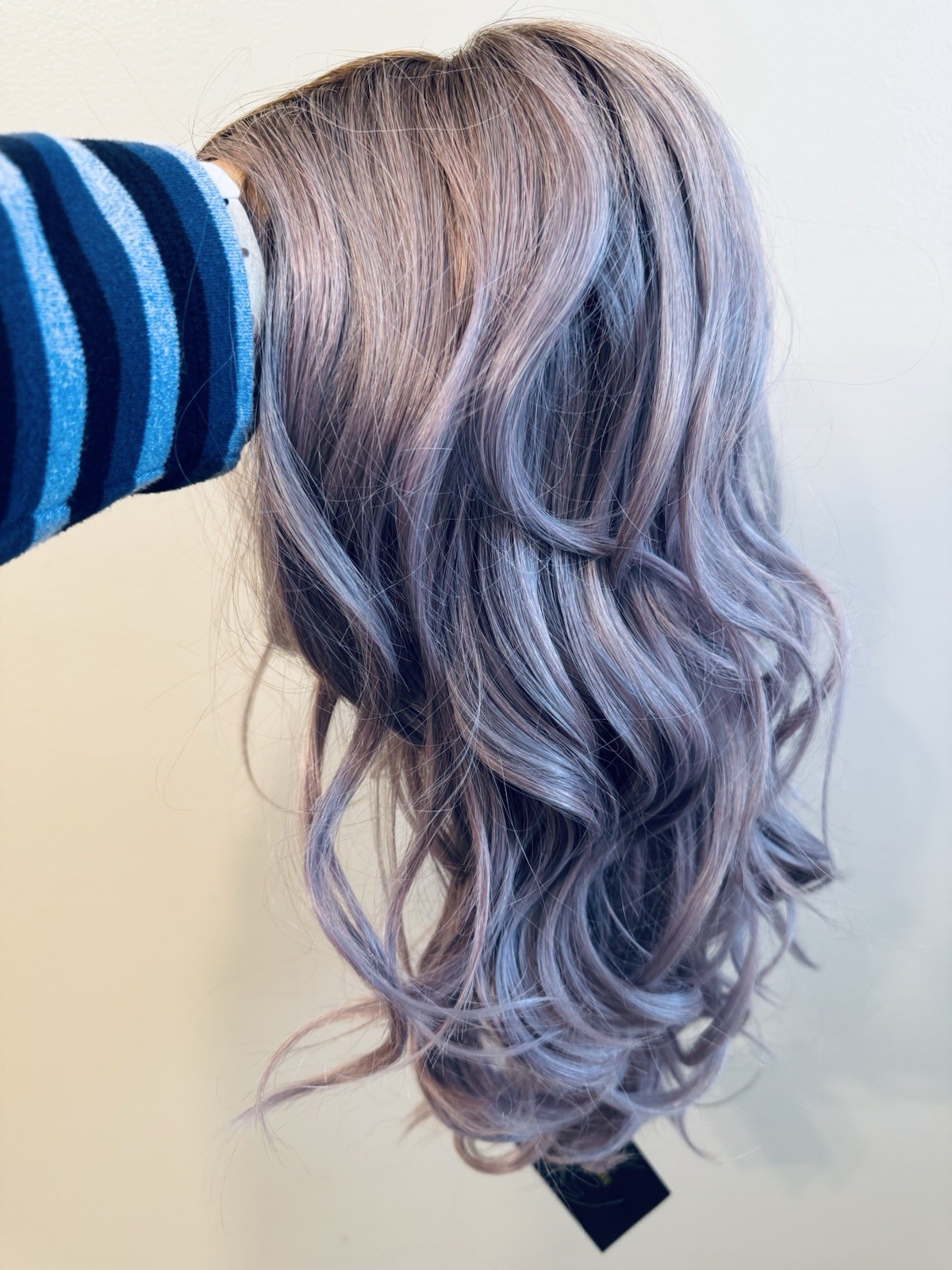 Belle Tress Allegro 18” Wig Iced Lavender Latte Stunning Violet Color!! BNWT