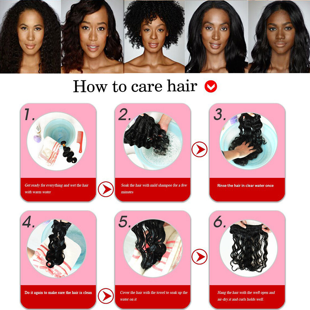 Wavy Brazilian 100% Virgin Human Hair Extensions Weave Bundles Blonde Thick Q360