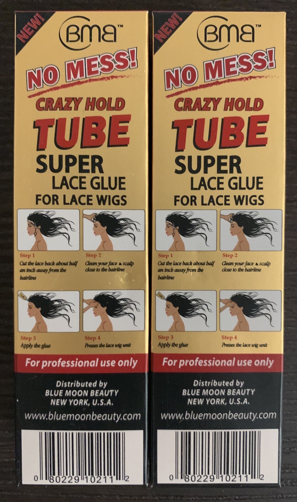 2 BMB No Mess! Crazy Hold Super Lace Glue Tube For Lace Wigs 0.4 fl oz / 12ml