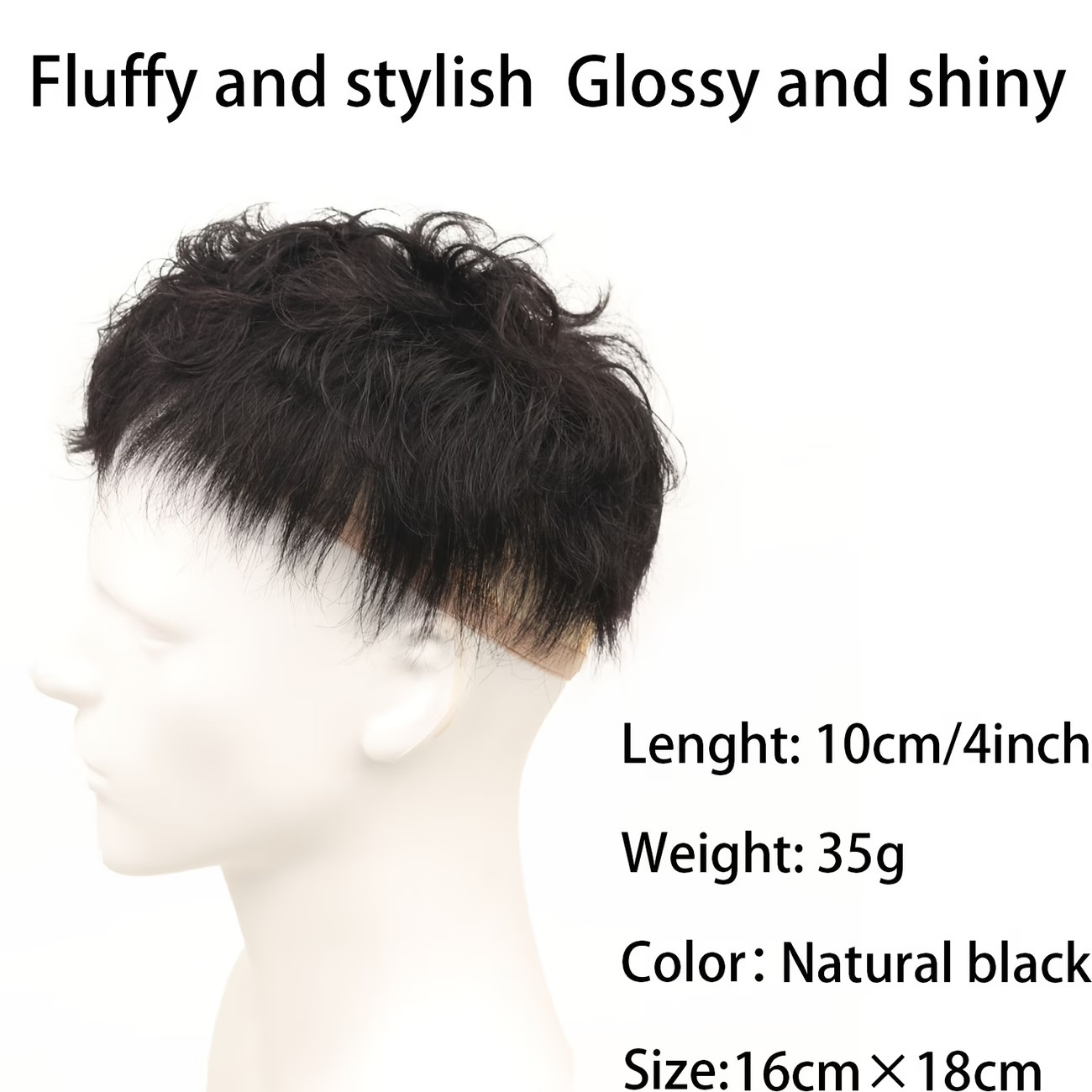 Men’s Wig Real Human Hair Japanese-style Handsome Leslie Curl Invisible Seamless