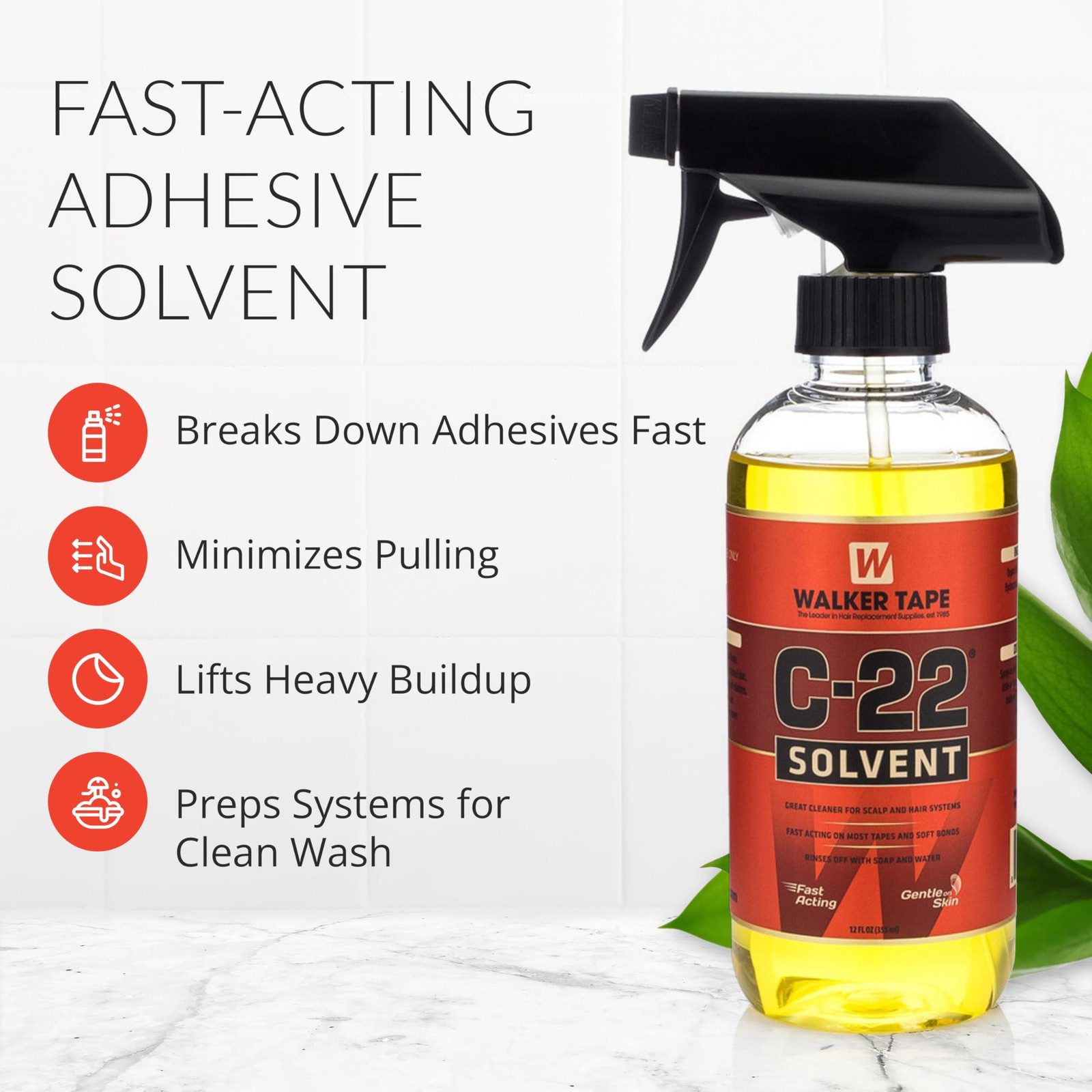 Walker Tape C-22 Adhesive Solvent Spray 12 1 Count (Pack of 1), 12 oz