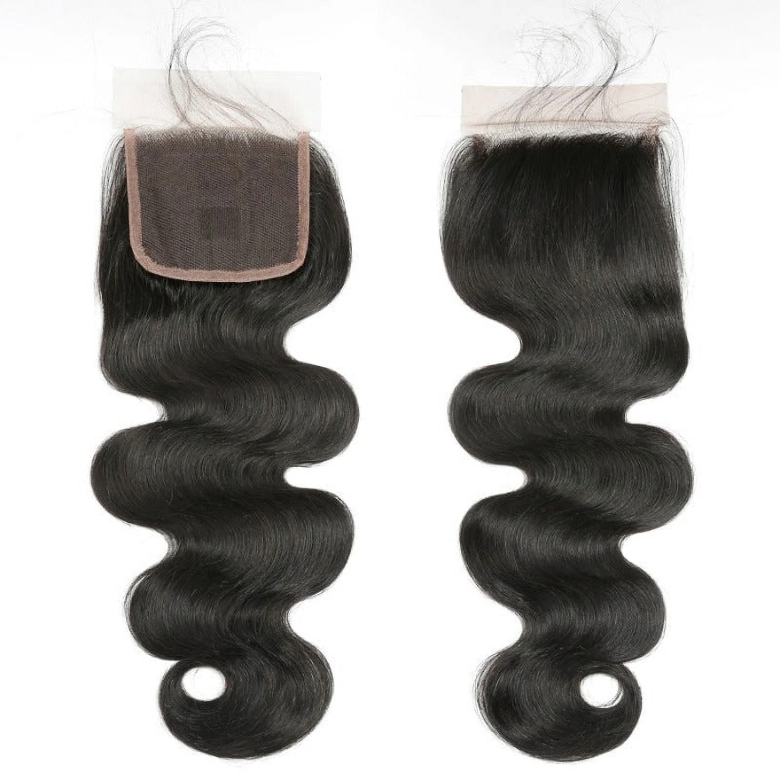 Ustar Body Wave Human Hair Weave Plus Closure Natural Black – Bundles: 12,14,16