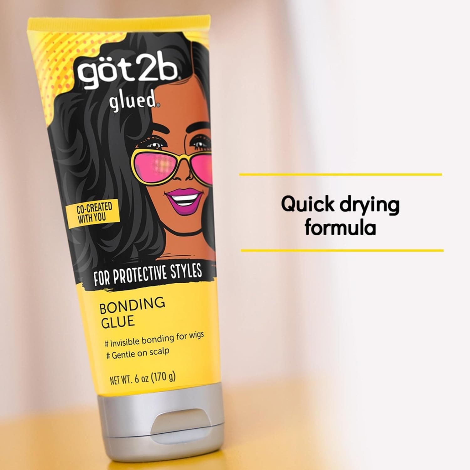 got2b Glued Bonding Glue for Protective Invisible Quick Dry Wig Glue 6 oz 3 PACK