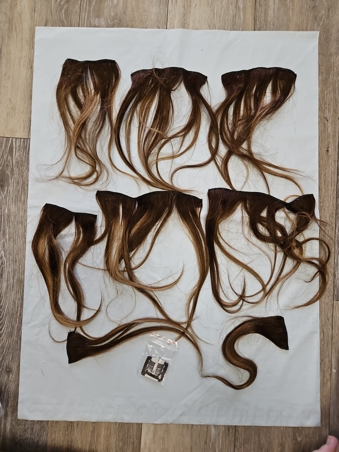 Clip In Human Hair Extensions 10 Inch 8 Piece