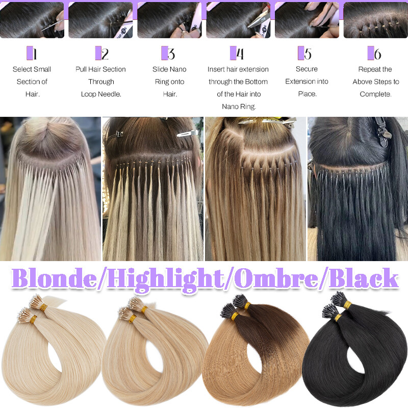 CLEARANCE Nano Ring Tip Hair Extensions Micro Loop Beads 100% Remy Human Hair
