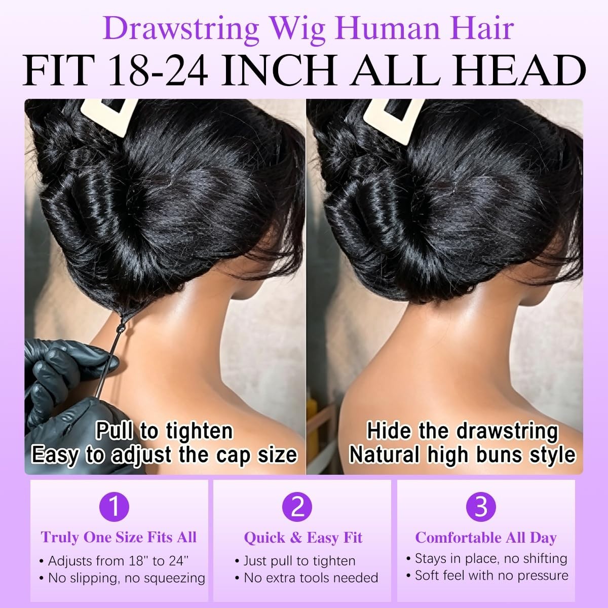 26″ Body Wave Glueless Wig – 250% Density, HD Lace Front, Pre-Plucked, Natural C