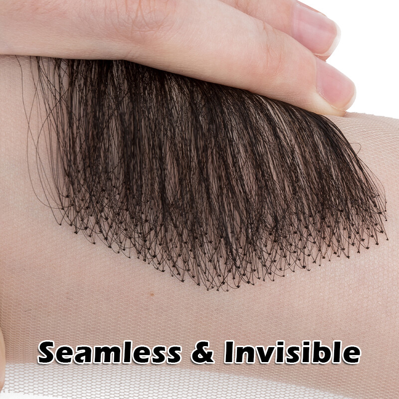 Swiss Lace Edges Baby Hair Stripes Pieces 100% Virgin Human Hair Extensions 2PCS
