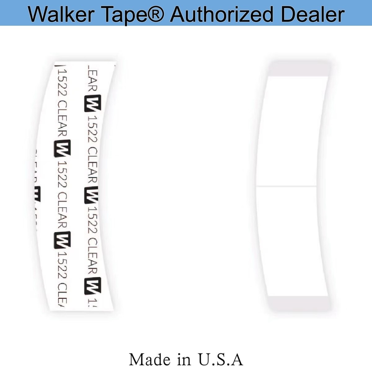 Walker 1522 Clear Tape C Contour, 36PCS, Daily Wear Tape