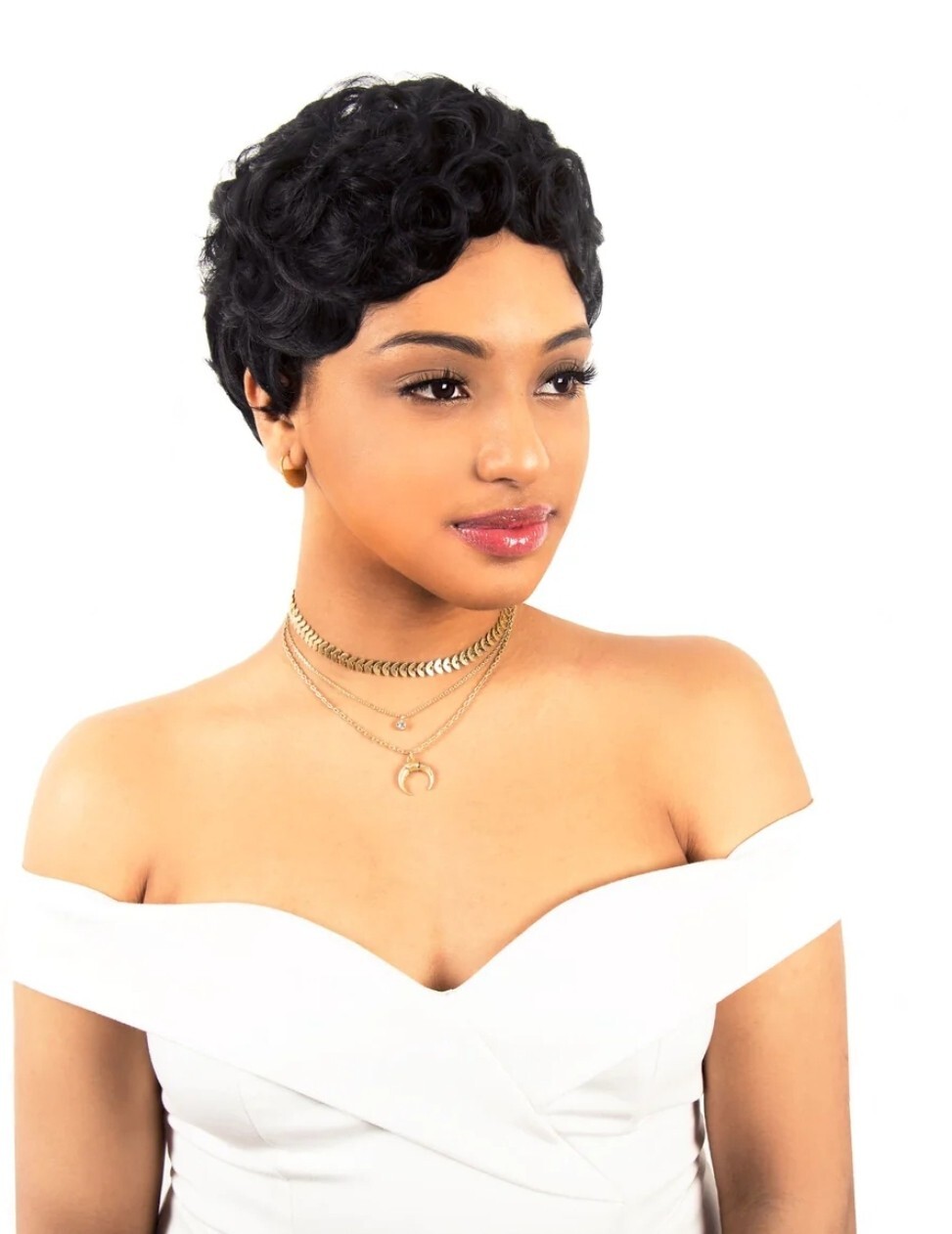 A Belle Kiss N Go Women’s Black Easy to Wear BEBE II Wig F1B/30