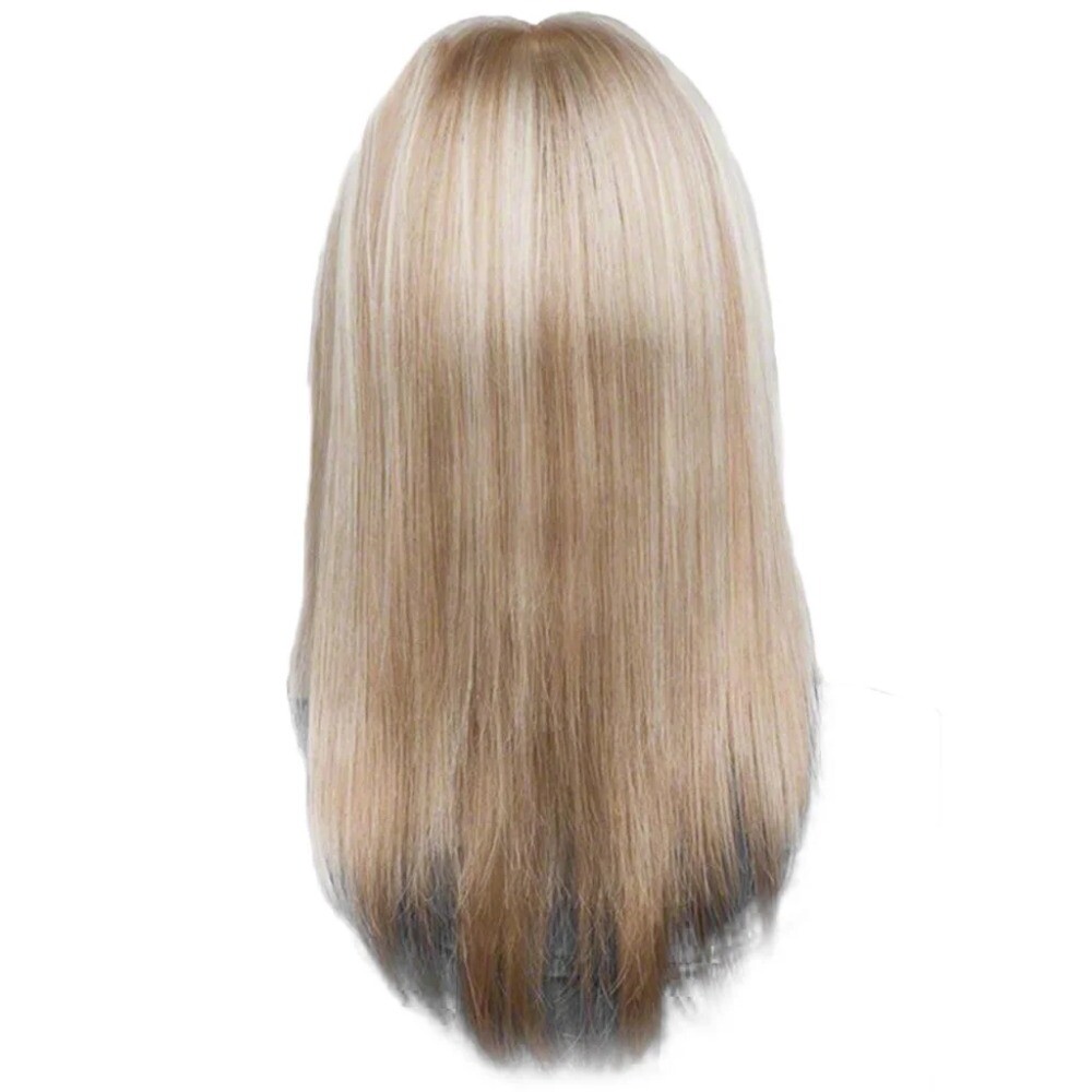 Women Long Curly Brown Natural Wig Glueless Wig Heat Synthesis Adult Female Wig
