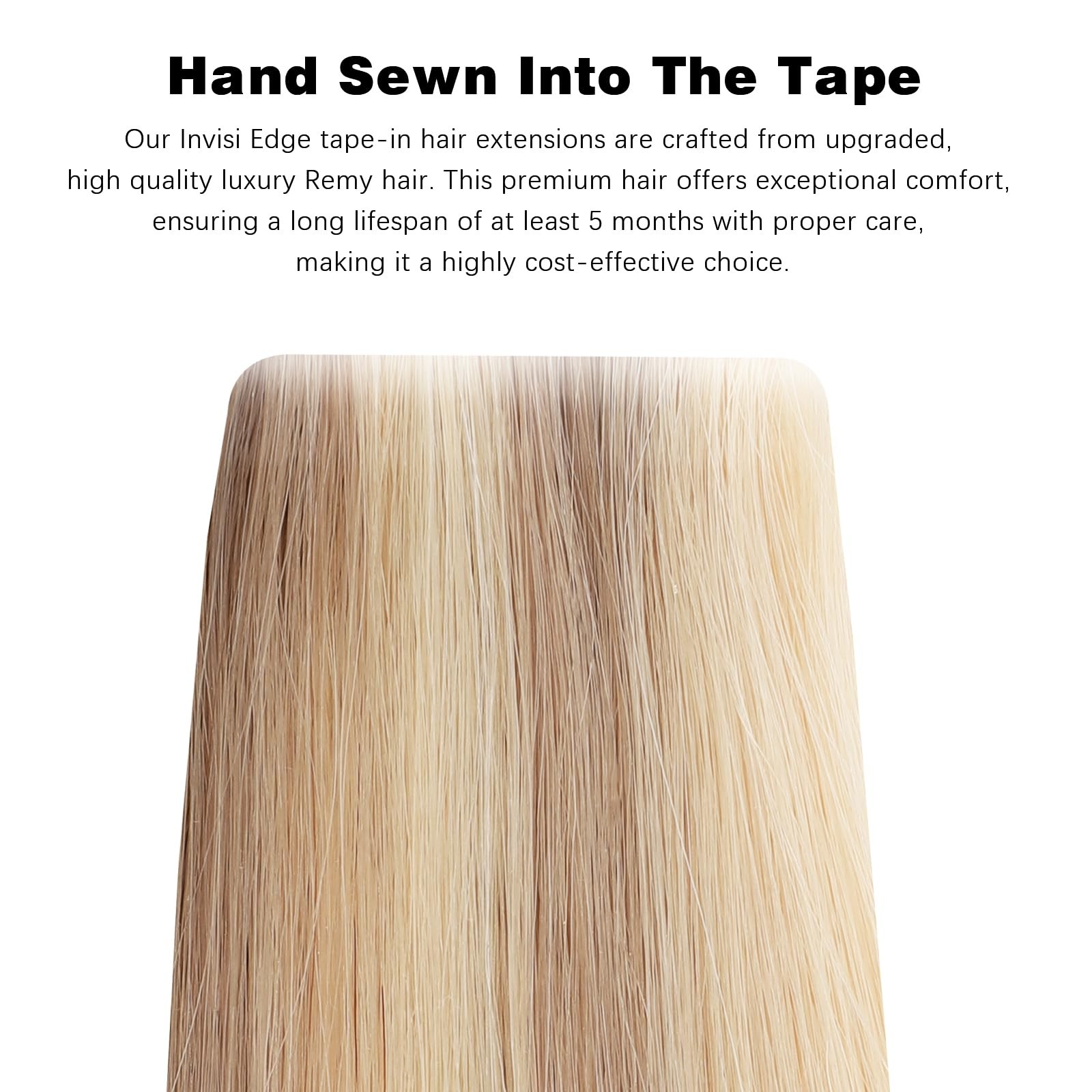 Abh Amazingbeauty Hair Invisi Edge Tape In Hair Extensions Real Human Hair
