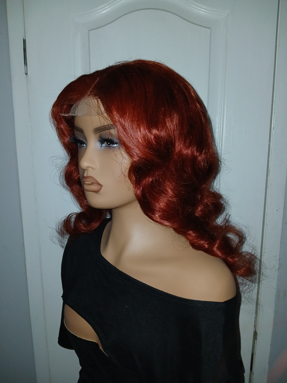 33B Reddish Brown Bundles with 4×4 Closure Body Wave Bundles Human Hair Wig