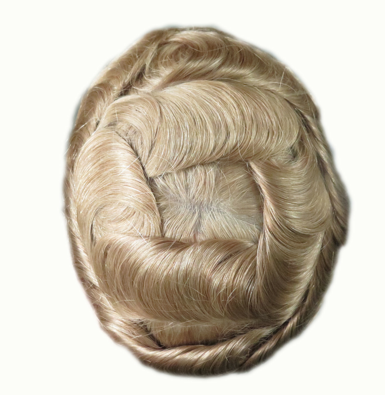 Super Natural Hair Replacement System V-loop Toupee Micro Thin Skin Unit #22R