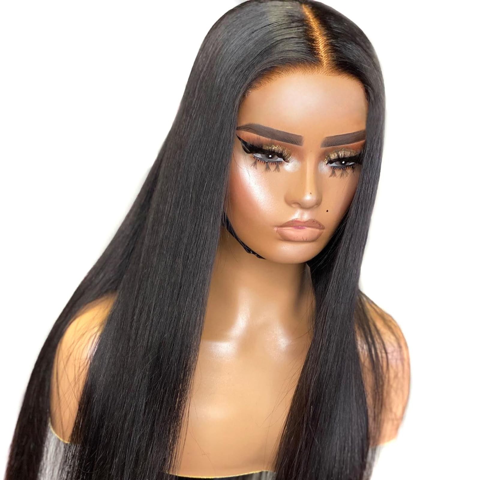 Glueless 5×5 HD Lace Closure Wig, Pre-Cut Ultra-Thin Invisible Lace, 180% Densit