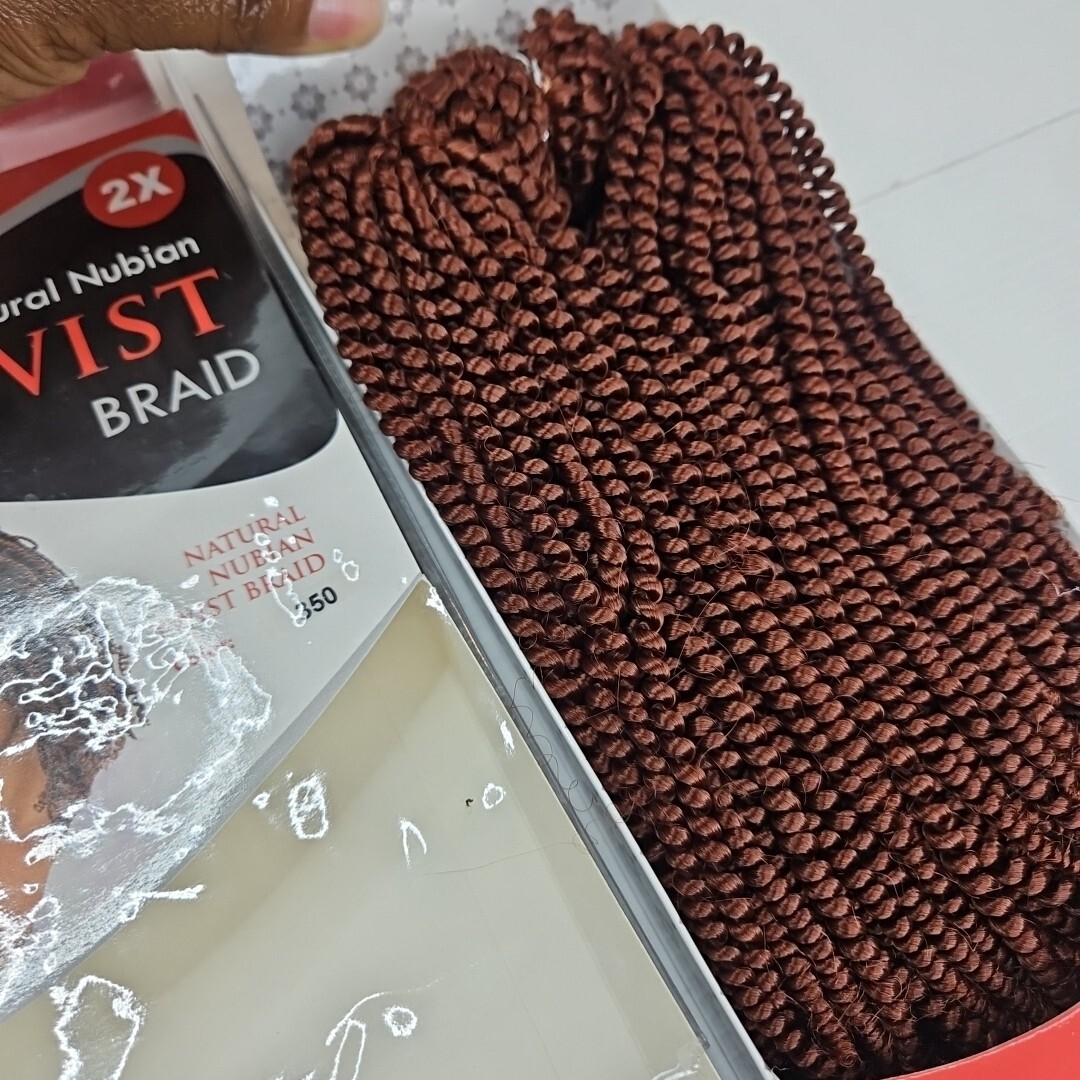 Original Natural Nubian Twist Braid 100% Kanekalon 2X BraidingHair Elastic Twist