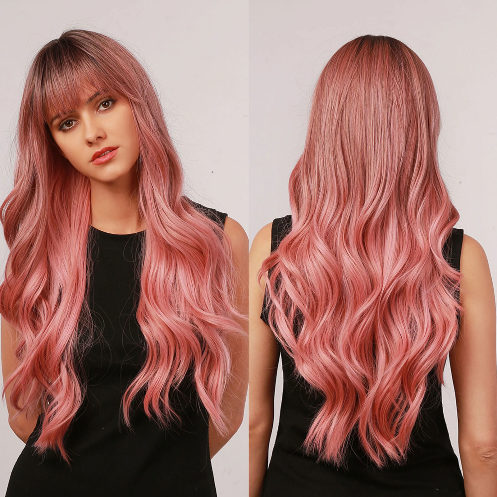 Long Body Wave Synthetic Hair Wigs for Women Fashion Cosplay Party Hair Wig