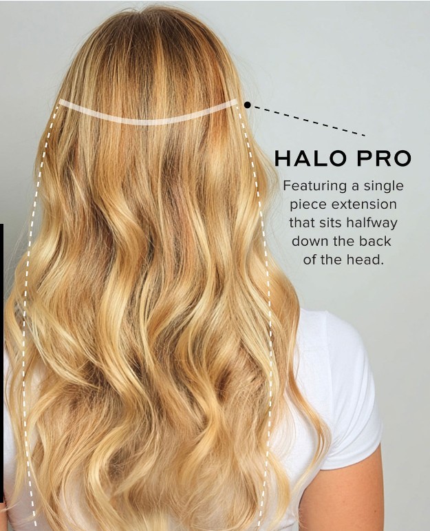 Bellame Instant Volume Halo Hair Extensions Kit 140g 12″-16″ White Mocha…