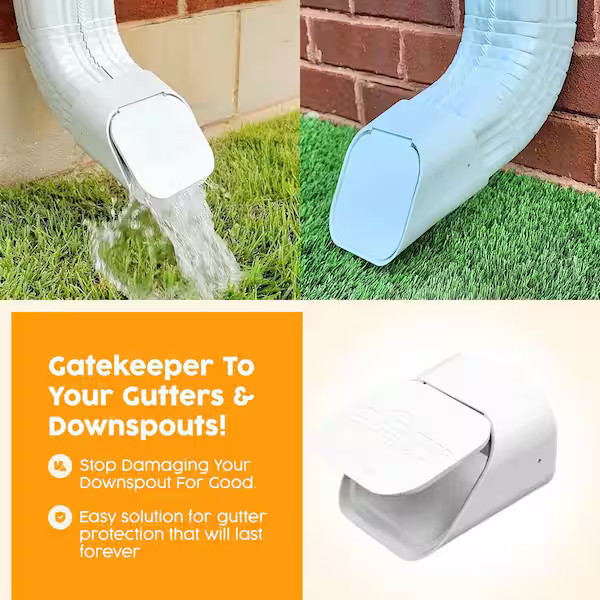 Type A 3 in. x 4 in. Black Plastic Downspout Extension