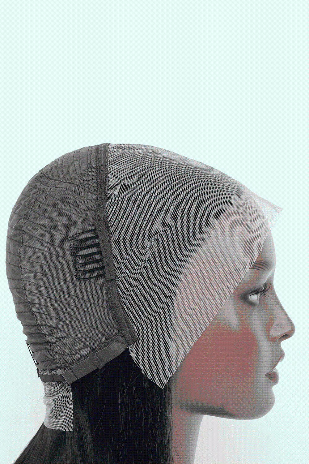 12″ 140g Lace Front Wigs Human Hair in Natural Color 150% Density