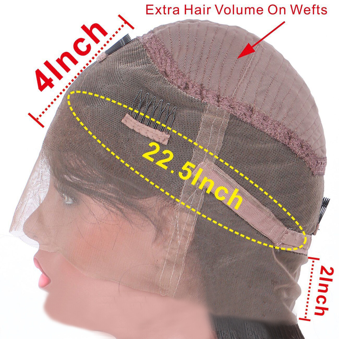 Bleached Knots 360 Full Lace Front Wigs Human Hair Glueless Lace Front Wigs