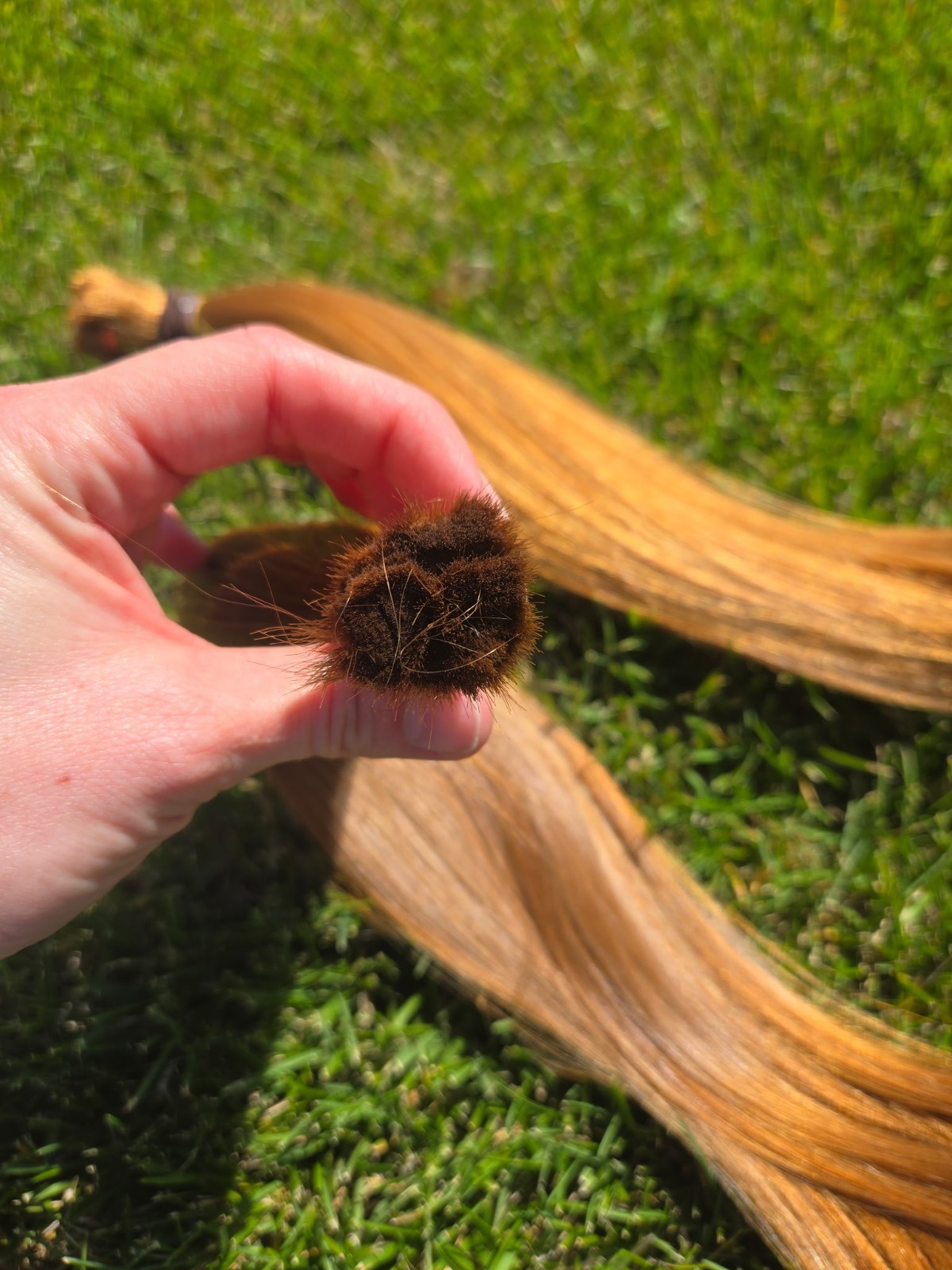 2 – 14inch bundles of Red Virgin Human Hair ~ 65 grams each