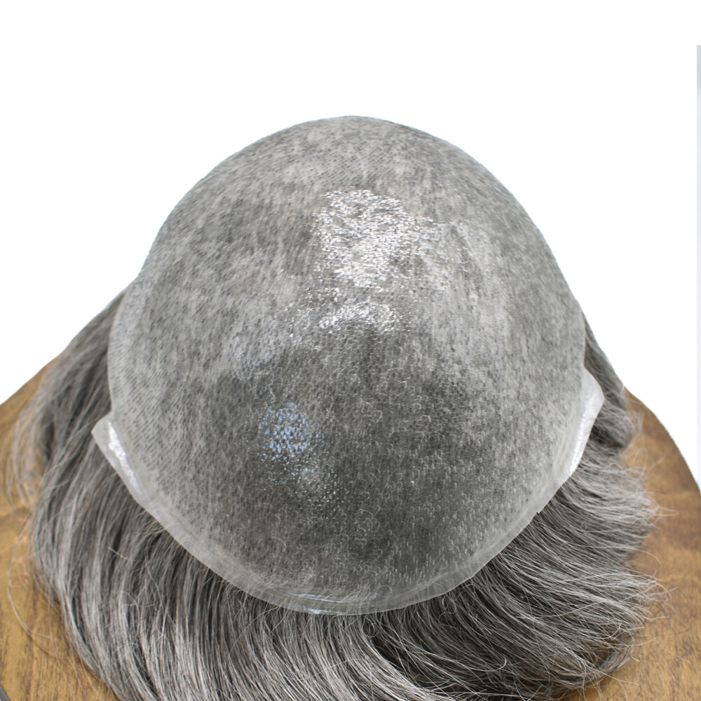 Ultra Thin Skin Mens Toupee Hairpiece Invisible Poly PU Hair Replacement Systems