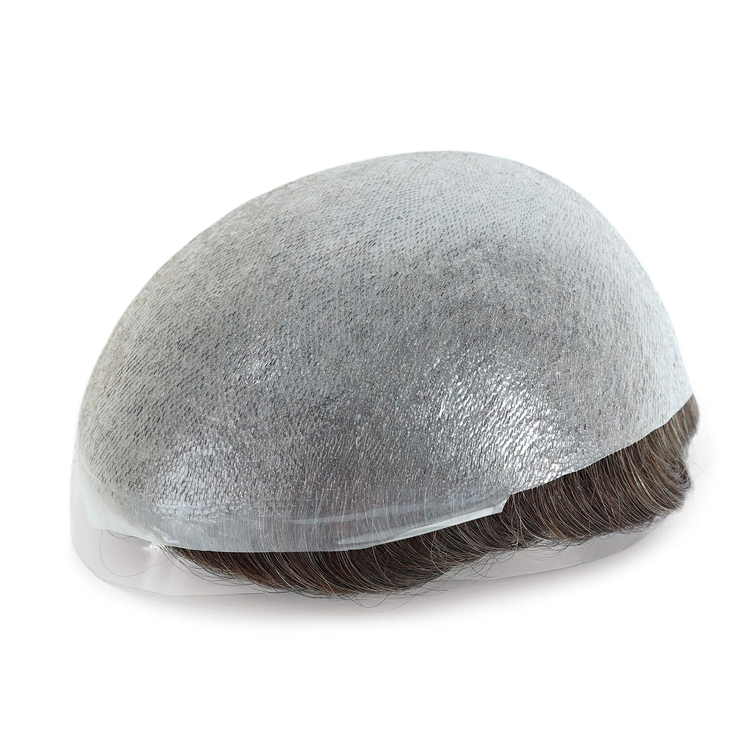 Mens Toupee Human Hair System Ultra Thin Skin Super Toupee Wig Natural Hairpiece