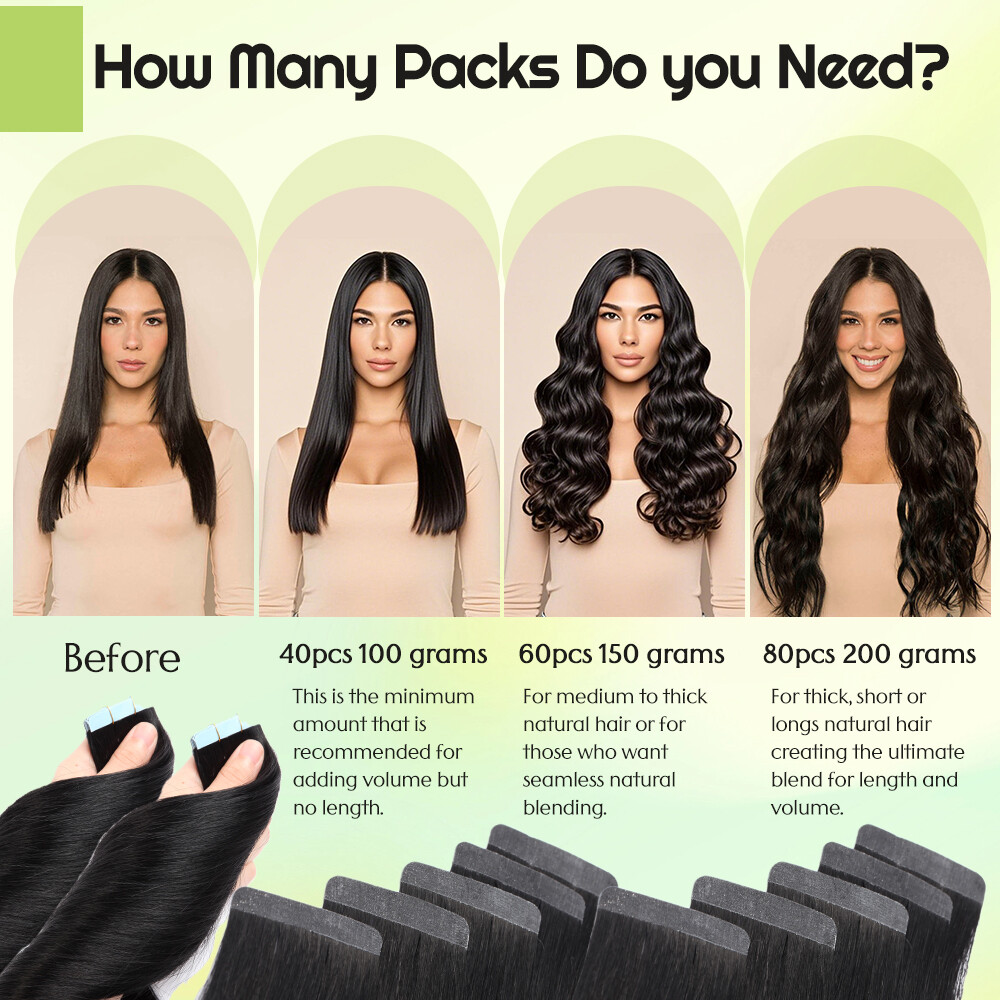 Tape in Russian Remy 100% Human Hair Extensions Invisible Skin Weft 14-24 Inch