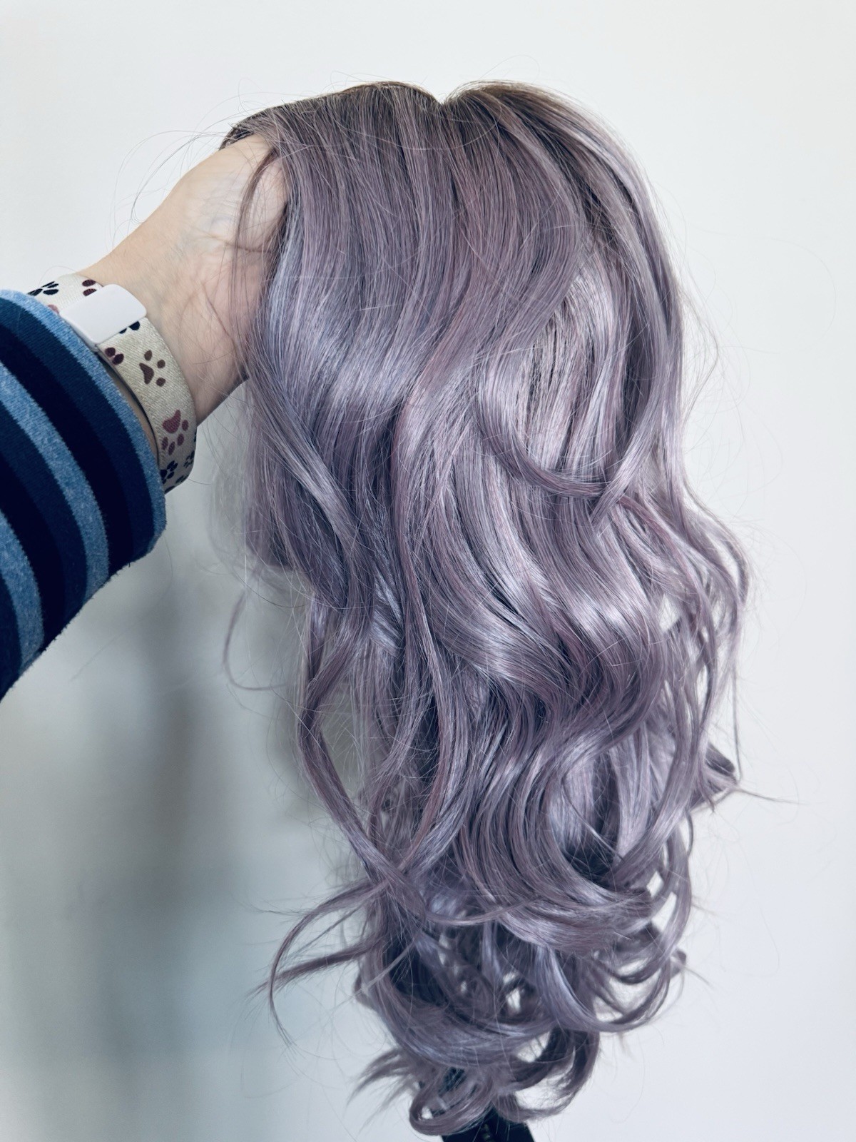 Belle Tress Allegro 18” Wig Iced Lavender Latte Stunning Violet Color!! BNWT