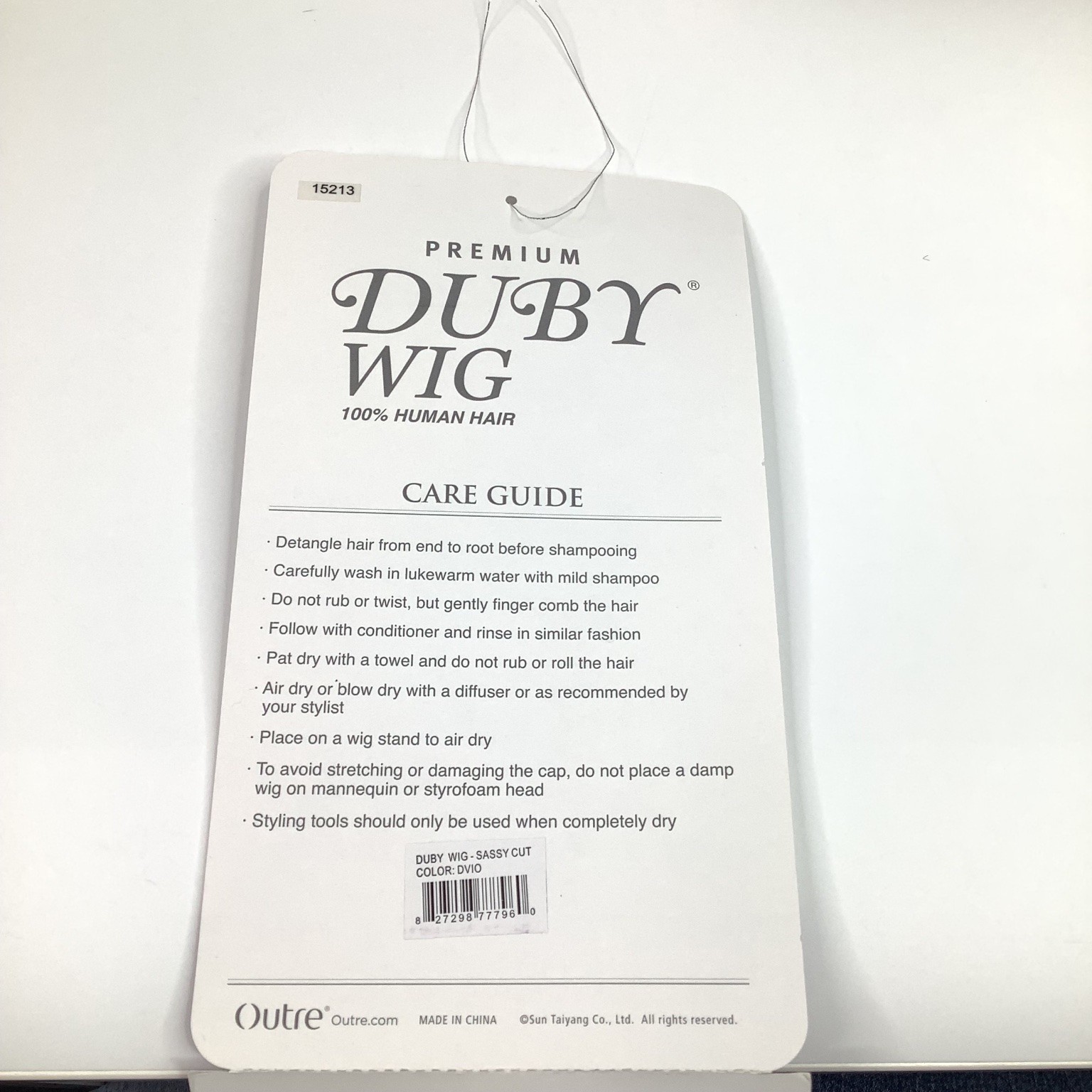 Outre DUBY WIG SASSY CUT 100% Human Hair Deep Violet Short Curly Pixie