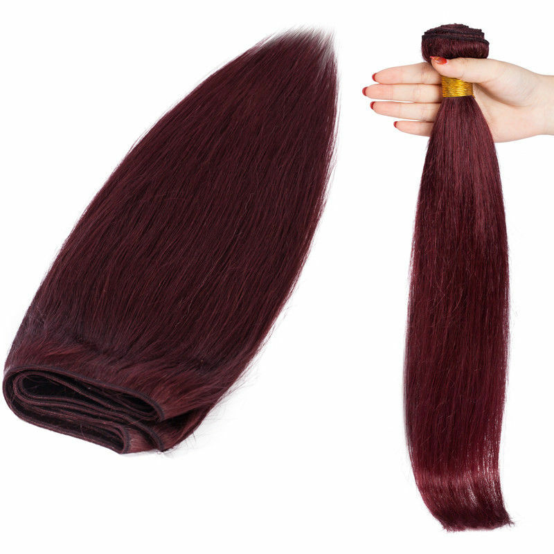 Double Weft Hair Extensions Sew In Weave Brazilian Remy Human Hair Bundle 100gr