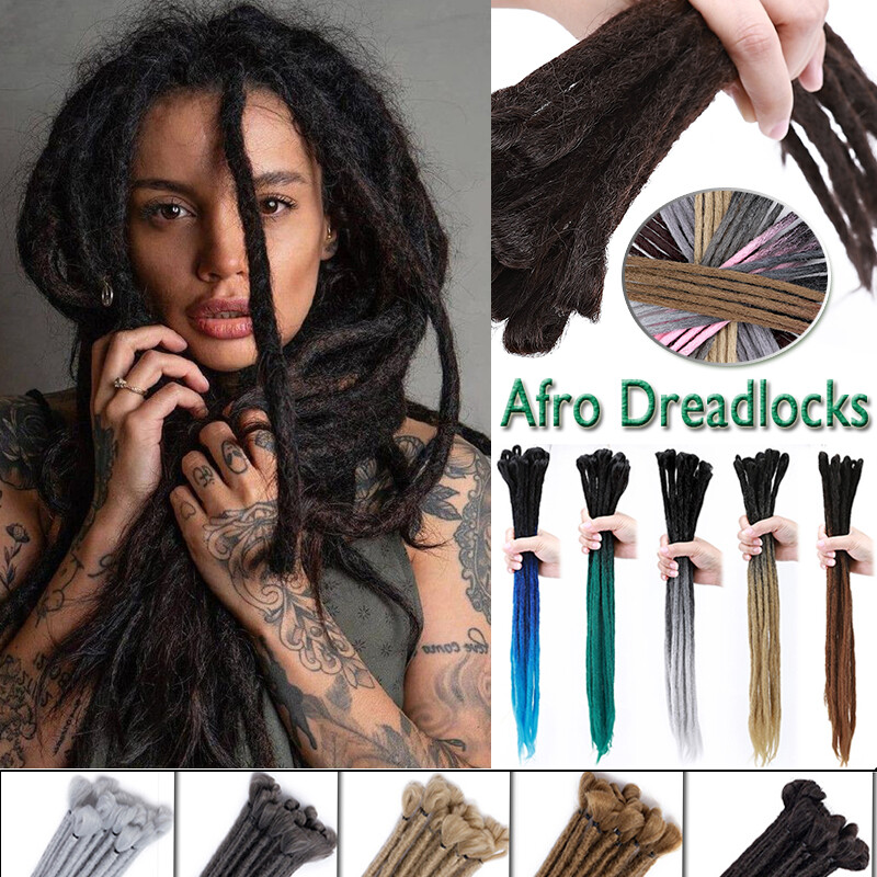 Ombre Dreads Locs Crochet Dreadlocks Hair Extensions Faux Long As Real Hippie