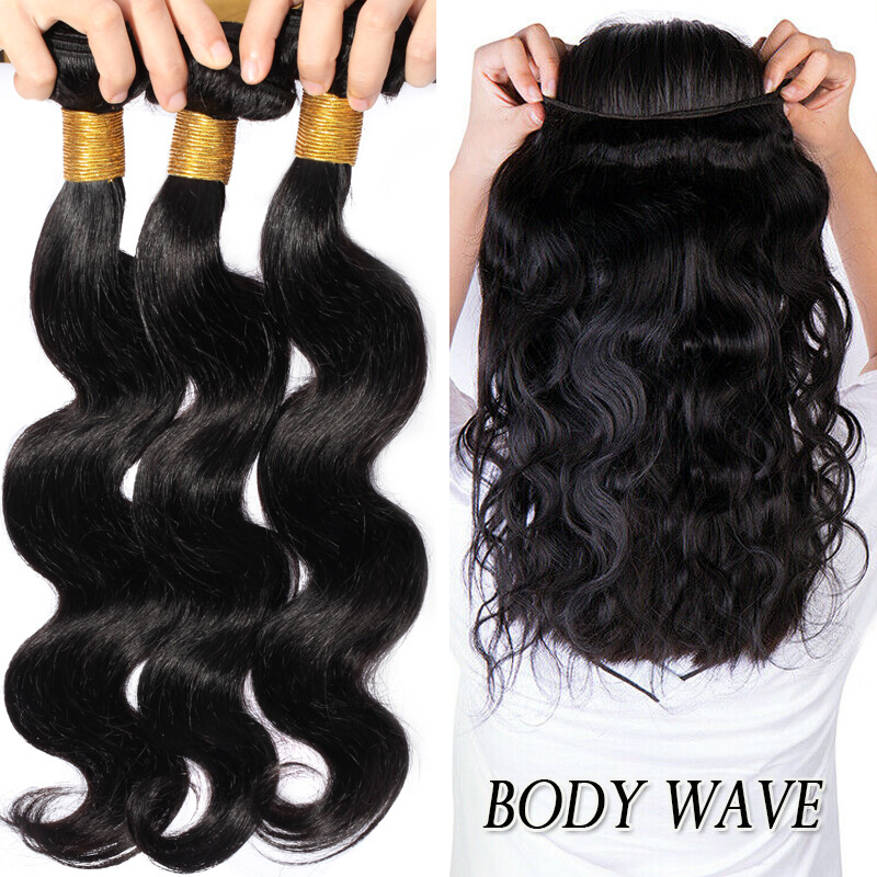 100% Virgin Human Hair Body Wave 3 Bundles 300G Unprocessed Brazilian Hair US