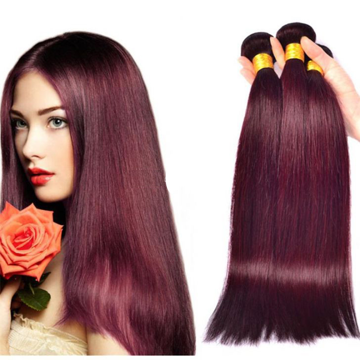 Silky Straight Virgin Brazilian Human Hair color #1 #2 #4 natural one bundle