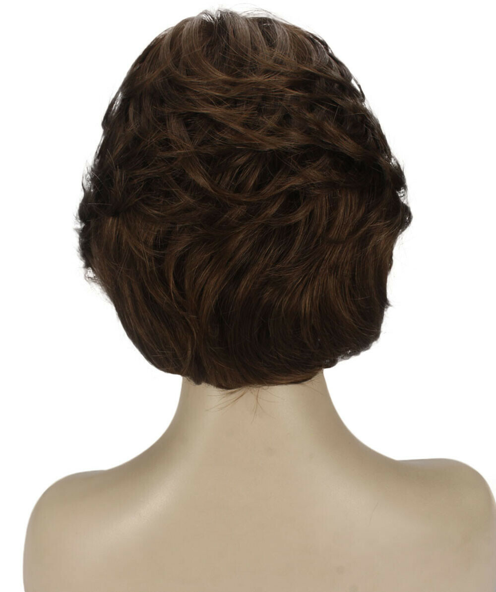 Lana – Straight Kanekalon Synthetic Fiber Full Wig, 3.25 – 6.5 in, Light Brown