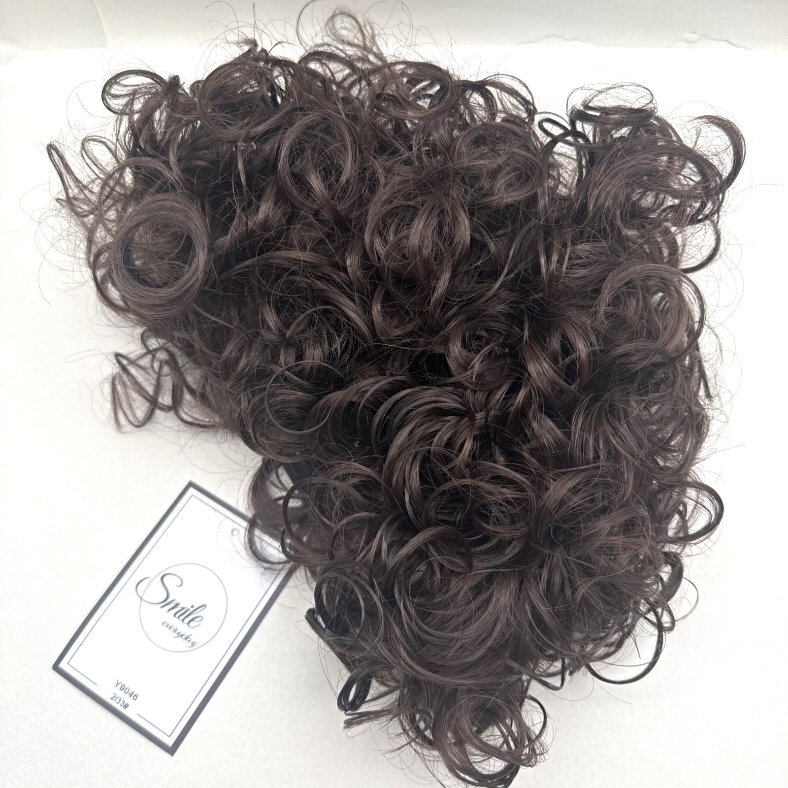 Baruisi Short Curly Wavy Blonde Brown Wigs For Women Natural Looking Synthetic..
