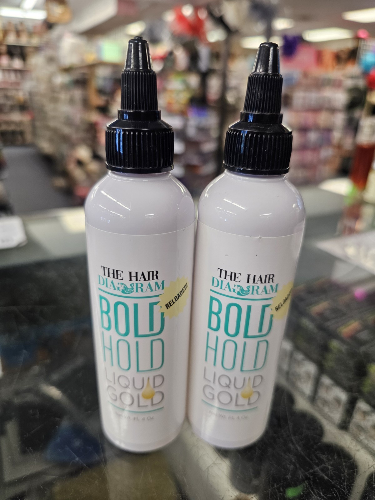 2 Bottles Of – Bold Hold Liquid Gold Glueless Lace Gel, Temporary Hold – 4oz