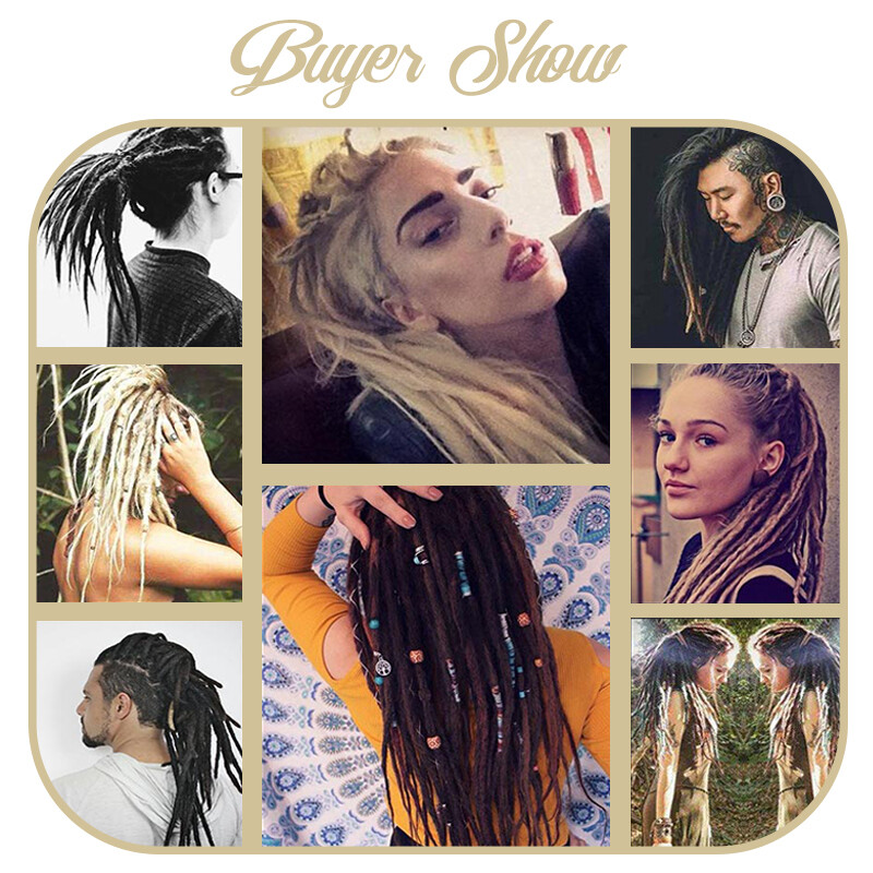 Ombe Dreadlocks Crochet Braid Dreads Locks Reggae Hair Extensions 20″~24″ Blonde