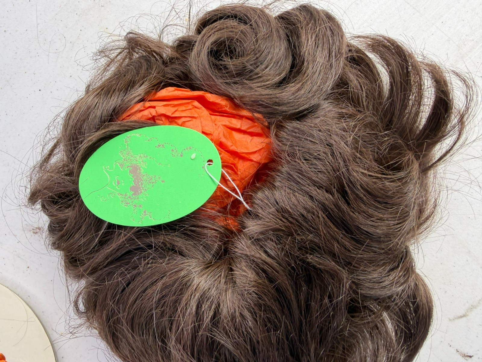 Normandy Hall 100% Modacrylic Fiber Dark Brown Wig NWT w/ Plastic Packaging