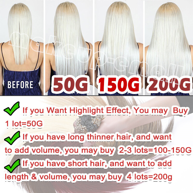 Nano Ring Real Remy Human Hair Extensions Microlink Bead Tip Thick Highlight