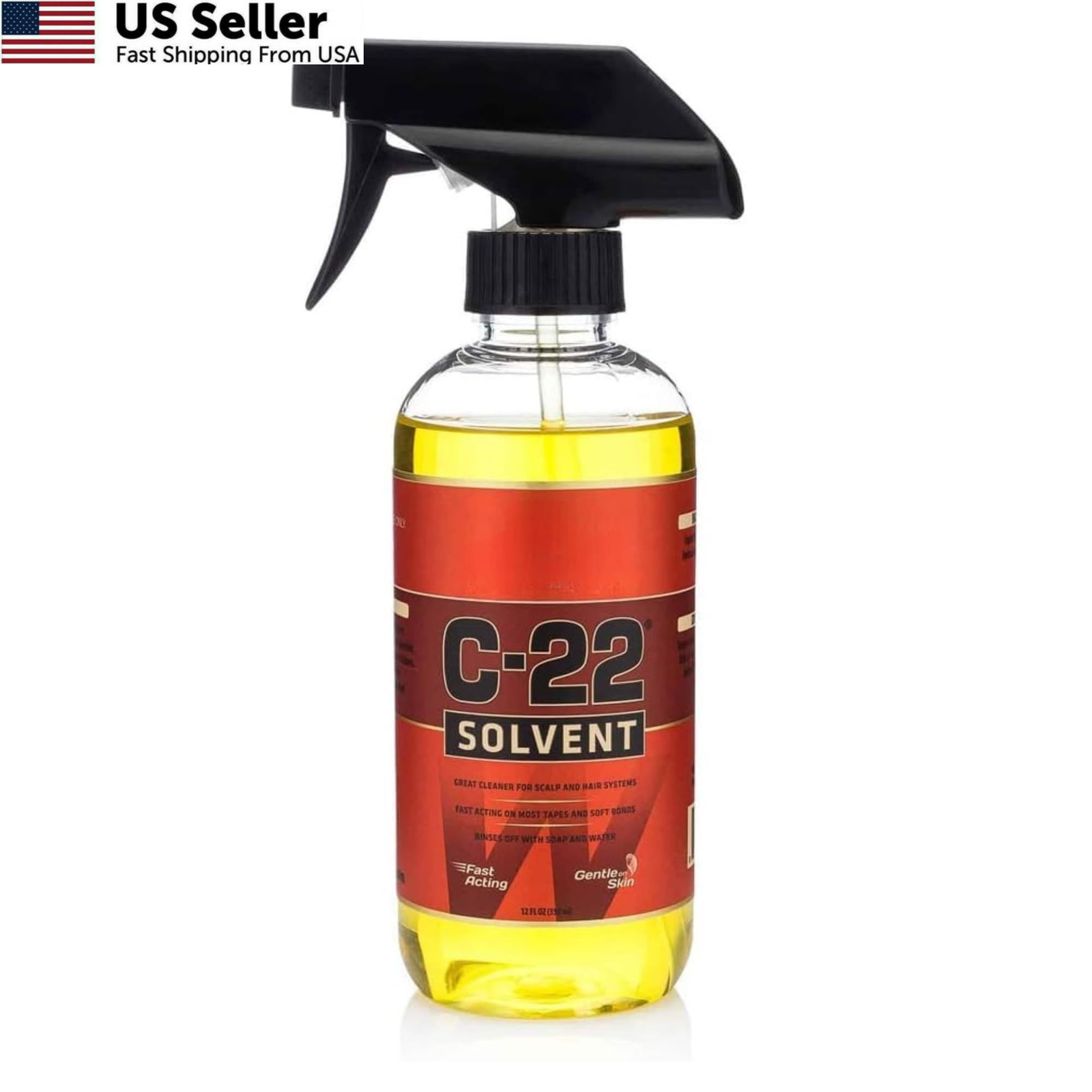 WaLKER TaPE C22 Solvent Spray Adhesive Remover, Tape in Hair 12 Fl Oz, Clear