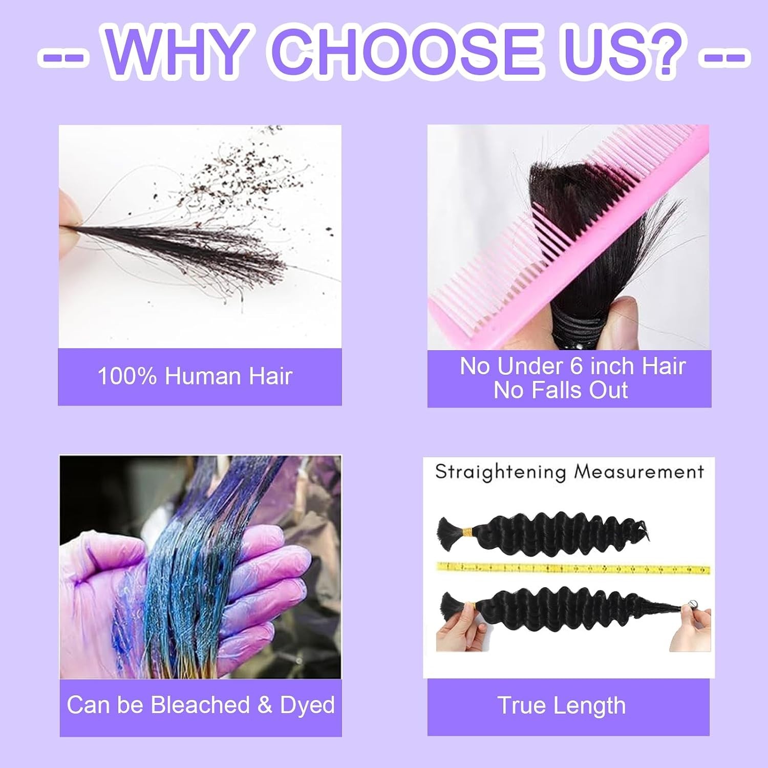 Brazilian Remy Curly Human Hair for Boho Braids