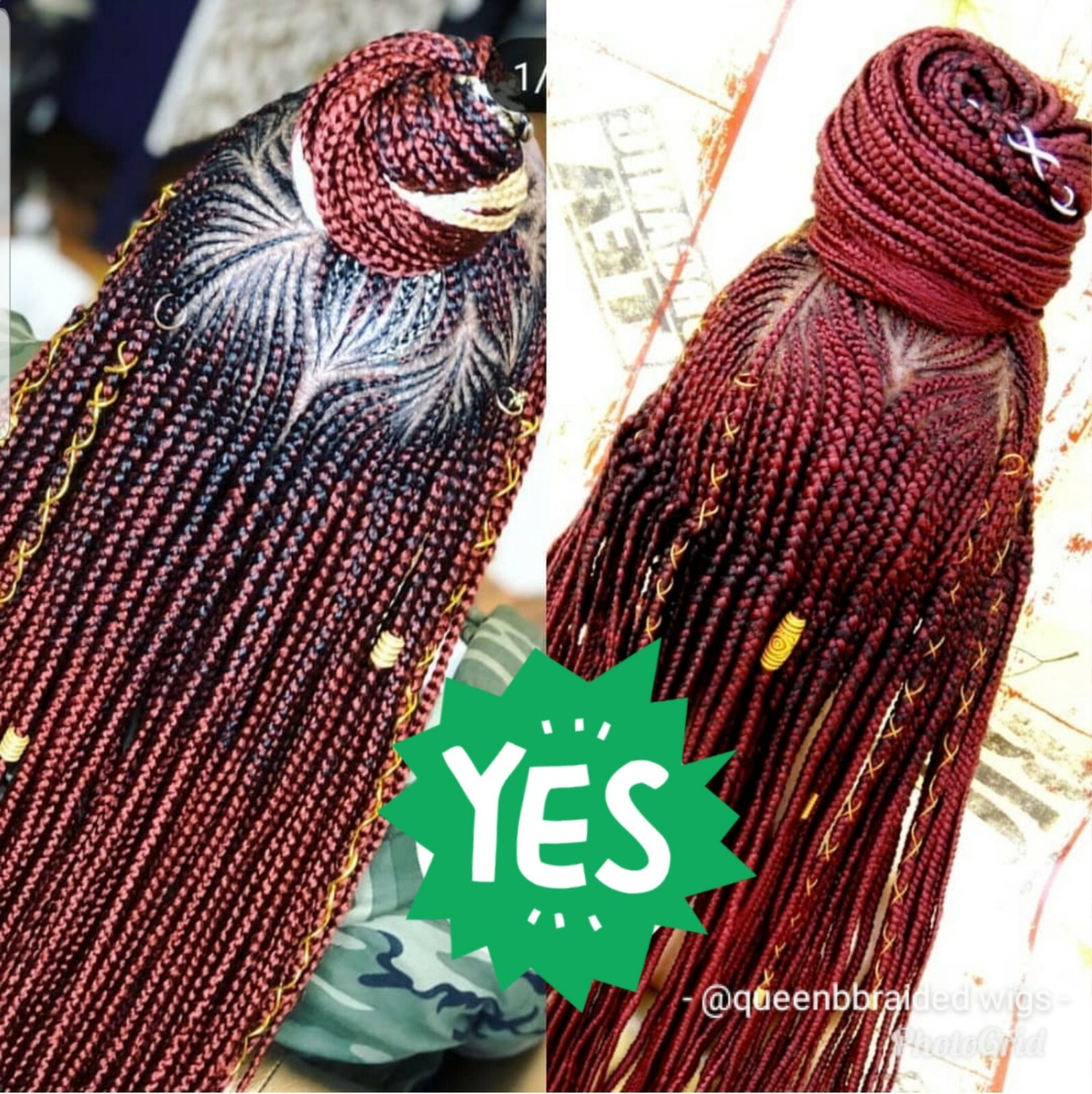 Braided wig:Handmade Cornrows braids wig,PRE-ORDER ONLY.2-3WEEKS.USA