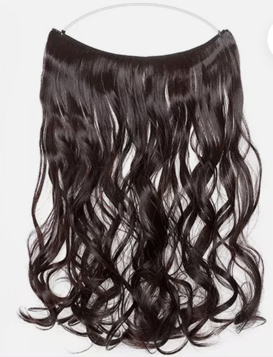 Thick Hidden Secret Wire In Hair Extensions Invisible Hairpiece 14 In